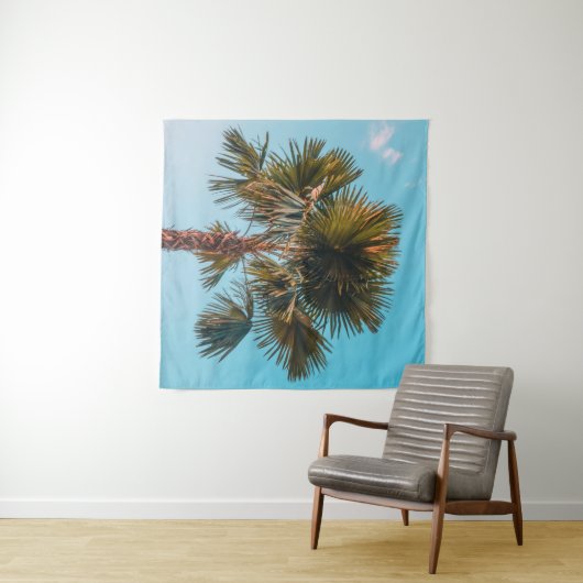 Green palm tree wandkleed (In Situ (horizontaal))