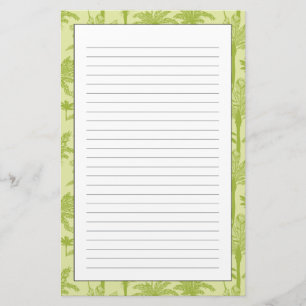 Green Palm Trees Pattern Briefpapier