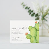 GREEN PALM WATERVERF FOLIAGE BEWAREN DE DATUM AANKONDIGINGSKAART (Staand voorkant)