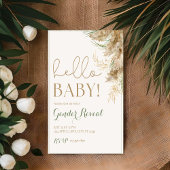 Green Pampas Geslacht onthullen uitnodiging