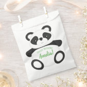 Green Panda Beer Birthday Party Bedankzakje (Geknipt)