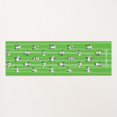Green Panda Yoga Mat Custom Name on Both Sides (Achterkant (horizontaal))