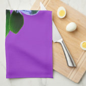 Green Pansy Kitchen Towel Theedoek (Quarter Fold)