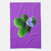 Green Pansy Kitchen Towel Theedoek (Verticaal)