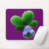 Green Pansy Mousepad Muismat (Met muis)