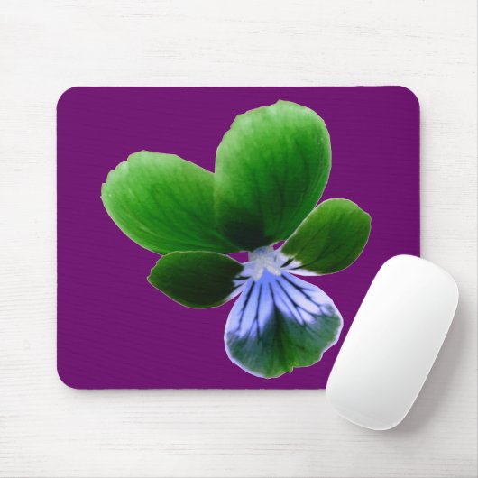 Green Pansy Mousepad Muismat (Met muis)