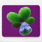 Green Pansy Mousepad Muismat (Voorkant)