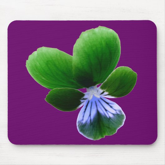 Green Pansy Mousepad Muismat (Voorkant)