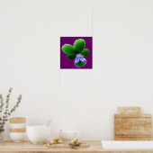 Green Pansy Print (Keuken)