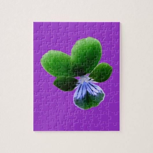 Green Pansy Puzzle Legpuzzel (Verticaal)
