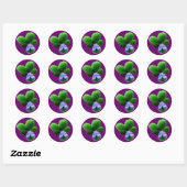 Green Pansy Sticker (Vel)