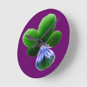 Green Pansy Wall-kast Ronde Klok (Hoek)