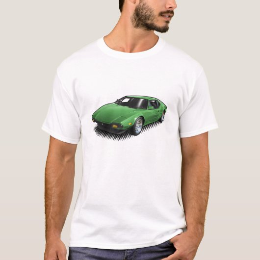 Green Pantera op White T-Shirt (Voorkant)