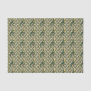 -Green-papegaai Tissuepapier