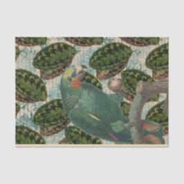 -Green-papegaai Tissuepapier