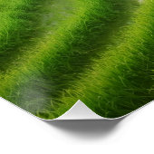 Green Paradise: Een prachtig Uitzicht rijstterrass Perfect Poster (Hoek)