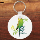 Green Parakeet Sleutelhanger (Voorkant)