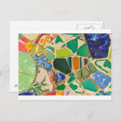 Green Parc Guell Tegels in Barcelona Spanje Briefkaart (Voorkant / Achterkant)