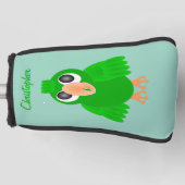 Green Parrot Design Golfheadcover (Voorkant)