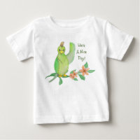 Green Parrot, een mooie dag T-shirt