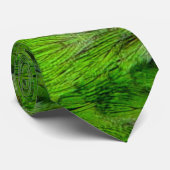 Green Parrot Feathers Stropdas (Opgerold)