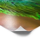 Green Parrot Foto Afdruk (Hoek)