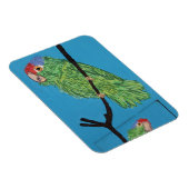 green parrot foto magnet magneet (Rechterzijde)