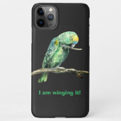 Green parrot iPhone case iPhone Hoesje (Achterkant)