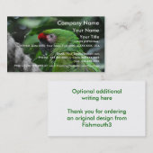 Green Parrot - sjabloon voor visitekaartjes (Voorkant / Achterkant)