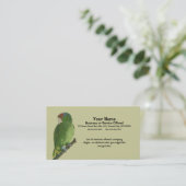 Green Parrot Visitekaartje (Staand voorkant)