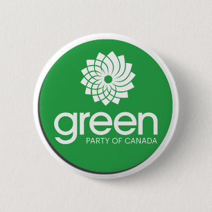 Green Party of Canada Logo Ronde Button 5,7 Cm