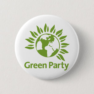 Green Party of England and Wales Ronde Button 5,7 Cm