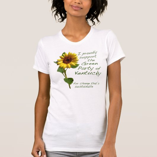 Green Party of Kentucky Tshirt (Voorkant)