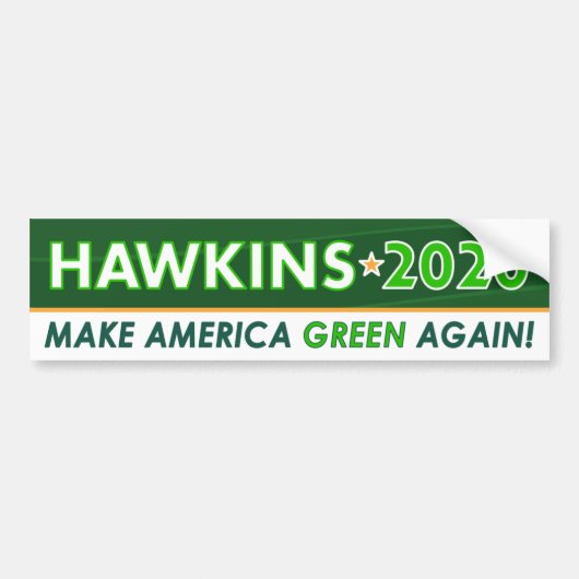 Green Party President Hawkins 2020 Bumpersticker (Voorkant)