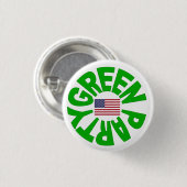 Green Party USA Ronde Button 3,2 Cm (Voorkant /achterkant)