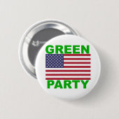 Green Party USA Ronde Button 5,7 Cm (Voorkant /achterkant)