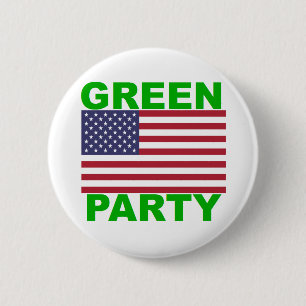 Green Party USA Ronde Button 5,7 Cm