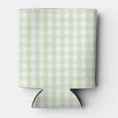 Green Pastel Gingham Pattern Grandmillenial  Blikjeskoeler (Voorkant)