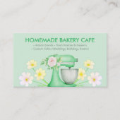 Green Pastry Cake Bakery Bloemen Visitekaartje (Voorkant)