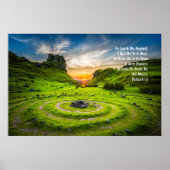 "Green Pastures", psalm 23:1-2 geanoïniseerd profe Poster (Voorkant)