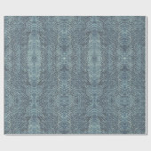 Green Patina Viper Snakeskin Cadeaupapier (Vlak)