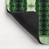 Green Pattered Rug-stijl Muismat (Hoek)