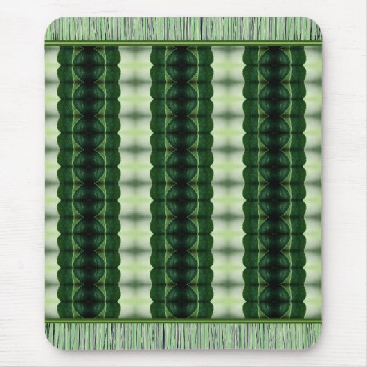 Green Pattered Rug-stijl Muismat (Voorkant)
