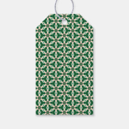 Green Patterned Cadeaulabel