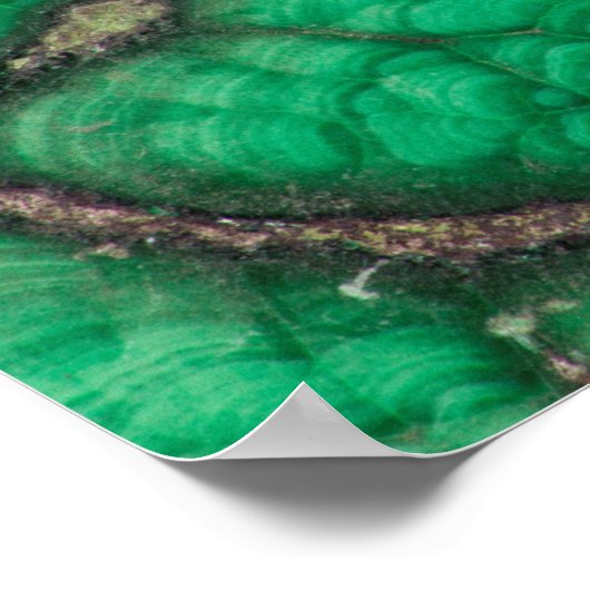 Green Patterned Malachite Poster (Hoek)