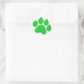 Green Paw Print Sticker (Tas)