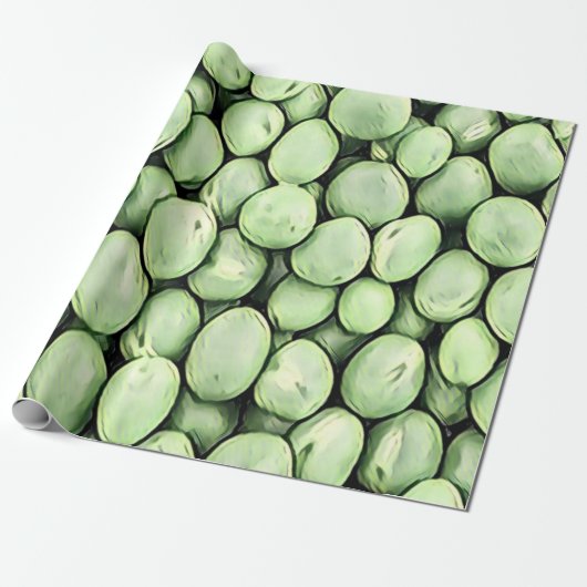 Green Pea Pills Patroon Mix Cadeaupapier (Uitgerold)