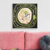 Green Peace 1 Canvas met omhulde afdruk (Insitu (Woonkamer))