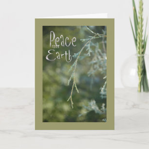 Green Peace on Earth Christmas Card Feestdagen Kaart