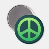 Green Peace Sign Magneet (Voorkant / Achterkant)